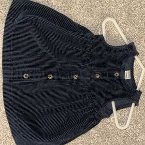 Carter's Navy Corduroy Button-Up Dress